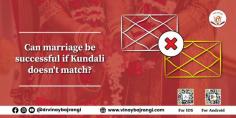  Horoscope matching normally talks about gun matching points, and the presence of major doshas, Nadi Dosha, Bhakoot dosha and gana dosha, which contribute to 21 out of 36 points, become the main criterion to say Yes or No to a marriage. Another important factor in marriage matching is the presence of Mangal Dosha. But do you know over 75% of people termed as Manglik may not be Manglik at all.  https://www.vinaybajrangi.com/horoscope-matching 