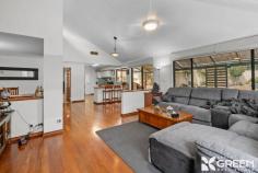  11 Wintersweet Pl Halls Head WA 6210 $890,000 This stunning four-bedroom, two-bathroom Halls Head abode sits elevated on the street enjoying Estuary glimpses. It features two storeys of vaulted ceilings, a separate theatre room, beautiful solid wood floors, a heated swimming pool/spa, twenty-four solar panels, and stylish, light-filled living spaces. The heart of the home is the spacious kitchen, complete with a step-in pantry, gas and electric cooktops, and a seamless flow into the open-plan living area. The separate theatre room creates the perfect space for family movie nights. 11 Wintersweet Place is a home designed for both comfort and practicality. Ducted reverse-cycle air conditioning, ceiling fans in every bedroom, and two fireplaces, including one gas and one potbelly stove, creating a cosy, rustic atmosphere. The generous mezzanine loft provides an entirely separate living space, the attic conversion offers additional storage, while the renovated laundry with upgraded cabinetry and splashback adds a modern touch. Take a dip in your heated swimming pool and spa, or simply let the hours drift by in the serenity of your lush, reticulated fruit tree orchard, featuring orange, pawpaw, apple, pineapple, lime, lemon, nectarine and blue berry trees. Open the doors and let the beautiful coastal breeze whisp through your home or lock up with your premium security screens and enjoy complete peace of mind, knowing your home is safe and secure. The home is accompanied by a two-car garage, of which includes pull-though access to the garden, and the garden houses a shed for extra storage. Features at a glance: • Four spacious bedrooms and two modern bathrooms • Approx 248sqm of living space with two storeys and vaulted ceilings • Separate theatre room for cosy family movie nights • Beautiful solid wood floors to main living spaces • Heated swimming pool and spa for year-round enjoyment • 24 solar panels, 5.2kw for energy efficiency • Open-plan kitchen with walk-in pantry, gas and electric cooktops • Ducted reverse-cycle air conditioning and ceiling fans in every bedroom • Winter will be sweet with a gas fireplace and potbelly stove • Mezzanine level offers an entirely separate living space • Attic conversion provides additional storage • Renovated laundry with chic cabinetry and splashback • Reticulated mini orchard with a taste of tropical and citrus flavours: nectarine, pawpaw, pineapple, apple, orange, lime and lemon trees • Premium security screens and coastal breeze flowing through the home • Two-car garage with pull-through access to the garden • Powered garden shed for extra storage or small workshop 