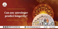  Astrology can help determine your life span. An astrologer can predict your life span within age brackets specified as Deergha Ayu, Madhya Ayu and Alpa Ayu. In extreme cases, however, when it’s essential to know the exact age of an individual, such as in critical medical conditions, an astrologer can specify the exact age in years and months.  https://www.vinaybajrangi.com/health-astrology/life-span.php 