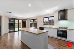  54 Caviar Court Huntly VIC 3551 $540,000 - $580,000 Situated in the thriving community of Huntly, just a four-minute walk to Huntly IGA, 54 Caviar Court offers the perfect blend of modern comfort and convenience. Whether you're looking for a smart investment or a place to call home, this beautifully presented three-bedroom residence is neat as a pin and packed with impressive features. The functional floor plan boasts multiple living zones, including a large theatre room for the ultimate entertainment experience. The modern kitchen, equipped with 900mm appliances and a walk-in pantry, flows seamlessly into the open-plan living and dining area. The master bedroom is a true retreat with a walk-in closet, while the additional bedrooms include built-in robes for ample storage. Evaporative cooling and heating ensure year-round comfort. Designed for effortless indoor-outdoor living, the home features an alfresco area and a spacious backyard, perfect for entertaining family and friends. 