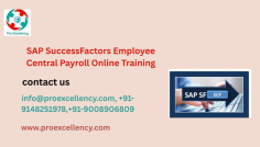  Cloud Payroll Training with SAP SuccessFactors is adapted for working experts who need to improve their skills, help payroll transformation projects, or pivot into the high-call for SAP cloud consulting space. This course bridges the gap between HR area understanding and SAP technology, supplying you a effective, arms-on getting to know experience. 