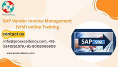  sap vendor invoice online training  In these days’s fast-paced business enterprise panorama, automation is no longer a luxury—it’s a necessity. . https://www.proexcellency.com/products/sap-vendor-invoice-management-vim-online-training info@proexcellency.com , +91-9148251978,+91-9008906809 