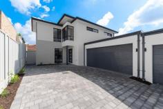  3/7 Margaret Street Maylands WA 6051 Conveniently located in a quiet street and close to the Maylands primary school this brand new high spec home is a beauty! With the master bedroom and main living area located on the ground floor this Immaculate rear family home is also just a short walk to the Maylands Train Station, Swan River, local restaurants, cafés and shops. Features include: • Stunning kitchen with stone waterfall benchtops, Island bench, Smeg 900mm gas cooktop & oven. • Adjoining scullery with double sink and Smeg dishwasher • Spacious open planning living area with 32 course ceilings and LED lighting . • Glass sliding doors opening out beautifully to the generous size private alfresco and yard area. • Large master bedroom on the ground floor with his and hers walk in robes • Stunning ensuite with full height tiling, stone benchtop and double vanity • Study/nursery also on the ground floor • Good size bedrooms throughout all with mirrored built in robes • Beautiful 2nd bathroom with bath & shower, stone bench & full height tiling. • 2nd living area upstairs with glass sliding door to adjoining balcony • Ducted reverse cycle air-conditioning throughout • Separate laundry and 3 x WC’s • Reticulated lawns and gardens. • Double lock up garage, extra parking bays and store area • Built 2025 • Land size – 283m2 • Build area – 253m2 Shire Rates $2229.55 p/a Water Rates $980.11 p/a No strata fees Location: • Maylands Primary school – 600m • De Lacy Reserve – 600m • Gibbney Reserve – 700m • Swan River – 800m • Coles – 900m • IGA and Ken’s Bakehouse – 1km • Maylands Golf club – 1.1km • Lyric Lane and the Seasonal Brewing Co – 1.4km • Maylands Train station – 1.5km • Bardon Park – 1.6km • Perth CBD – 6km • Perth Airport – 8km. 