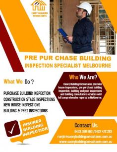  Why You Need Professional Building inspectors Before you invest your money to purchase your dream home... Professional Building inspectors are extremely important when it comes to ensuring all constructions and the actual conditions of that particular house...Know More.. https://www.caseybuildingconsultants.com.au/ 