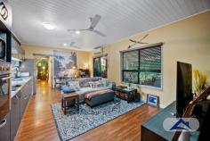  14 Lowanna Close WHITE ROCK QLD 4868 $450,000 Set in a quiet cul-de-sac in a peaceful area of White Rock, this attractive low set home offers plenty of extras for a savvy buyer to enjoy. With a generous 883m2 block and featuring beautiful mountain views, this is great value buying in such a convenient location. Features: - • Stylish modern kitchen with Stone bench tops + splash back and plenty of cupboard and bench space • Open plan living and dining area with split-system aircon • 2 good sized bedrooms, both with split-system aircon • Large front timber deck which captures the Southerly breezes & has a great view of the mountains • Double Lock up garage • Separate powered single bay workshop beside the house & switchover panel for generator • Low maintenance yard • The home was built in 2014 • 5KW solar panel system installed in 2019 • Fibre to the premises installed • Rental Appraisal $545 per week The home is ready to be yours, but be quick as it won't last long. White Rock is an attractive suburb offering large lot sizes, wide streets, peaceful public parks and some of the best schools in the Cairns area (less than 500m walk to TAS), all just a convenient 14 minute drive to the Cairns CBD and Esplanade . 