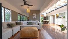  6 Jessie Lane SOUTH MISSION QLD 4852 Nestled in a lush, rainforest-like setting, this stunning three-bedroom, two-bathroom home offers a perfect blend of tranquility and modern comfort. Set on a large allotment, this cool, leafy sanctuary provides privacy and relaxation, making it an ideal escape from the everyday. Designed with a unique open-plan layout, the home boasts polished timber floors, plantation louvers for natural airflow, and a raised ceiling with a striking skylight feature. The spacious north-facing veranda is perfect for soaking up the tropical ambiance, while the rear undercover patio provides an ideal entertaining space. The new kitchen is a chef's dream, featuring a Caesar stone island bench, ample storage, and stylish finishes. Flowing seamlessly into the lounge and dining area, the space is both inviting and functional. The main bedroom retreat is a true highlight, complete with a luxurious ensuite featuring a plunge bath and vanity. Additional loft storage adds practicality to this thoughtfully designed home. Located just minutes from two boat ramps and surrounded by 12 stunning tropical islands in the Coral Sea, this home is perfect for those who love nature, adventure, and coastal living. Don't miss the opportunity to own this tropical hideaway-your private rainforest retreat awaits! 