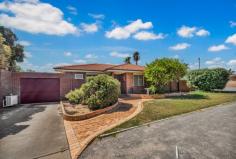  33A Newman Street Spalding WA 6530 $409,000 You need to be quick to secure this property and what a well maintained and immaculately presented. We share details on this three bedroom, one bathroom Duplex. Located within a cul-de-sac being of brick and tile Construction boasting space, filtered light on a corner block with side access. Roller Shutters are located to the Lounge and Bedroom one, a beautifully manicured garden and path way leading to the front door. Inside a Separate Lounge with a Split system Aircondtioner, leading through an archway to dining room which offers access to the back Patio through a glass sliding door. Other Features Kitchen - Plenty of cupboards and a free standing electric oven 3 fantastic sized bedrooms with the main bedroom including a large built-in robe and split system air-conditioning The original bathroom has had some renovations in Nueral tones, a bath vanity and Pivot door to the shower. Spacious Laundry including linen cupboard Separate toilet off the Laundry Secuity screen to windows Single garage with remove garage door, access door to back yard. Leading into the rear yard a patio the length of the home, fully secured yard with double gates access. Healthy Lawn with Retic and privacy within the Brick boundary wall from the side curving to the front area of the property. 