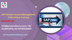  SAP Vendor Invoice Management (VIM) Online Training   , evolved with the aid of OpenText in partnership with SAP, streamlines and automates invoice coping with, making sure stepped forward accuracy, compliance, and faster cycle instances. With corporations increasingly adopting VIM, there may be a growing demand for professional SAP VIM experts.  Proexcellency’s SAP VIM Online Training  is your gateway to learning this effective answer and accelerating your SAP profession. info@proexcellency.com, +91-9148251978,+91-9008906809 