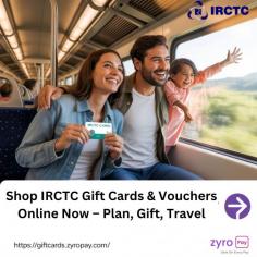  Surprise your loved ones with an IRCTC Gift Card, a fantastic way to enhance their travel experiences. With the option to buy IRCTC Gift Card online, gifting has never been easier. These IRCTC Gift Vouchers can be used for booking train tickets, making them a practical choice for any occasion. Whether it's a birthday or a special celebration, an IRCTC Gift Card Online is a thoughtful present that allows recipients to explore new destinations. Choose from various IRCTC Gift Cards and Vouchers to make their journey memorable! 