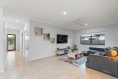  24 Cajuput Crescent Djugun WA 6725 $775,000 Are you dreaming of building the perfect forever home for you and your family? Why wait when we've got it right here waiting for you? Constructed in 2021 and presented near, this stunning 3 bed, 2 bath home is the definition of modern, stylish, low-maintenance living. Perfectly positioned in sought-after Roebuck Estate, with a gorgeous park vista, this is where location meets lifestyle with relaxed, laid-back living within reach of everything Broome has to offer. From the front, the home boasts great street appeal thanks to the beautifully manicured lawn and gardens and feature wood panel fencing. The double carport has room for two vehicles with additional driveway parking and double gated side access to secure rock parking for your boat/caravan/trailer. Inside is simply sublime with spacious flow-through living and dining areas with feature concrete flooring, louvre windows and plenty of natural light. The huge open kitchen is sure to impress with feature hanging lights, white gloss cabinetry, stainless steel appliances, feature tiled splashbacks and wonderful garden views. Other key features include the modern main bathroom with separate shower and bath, European laundry, air-conditioning, ceiling fans, modern downlights, window blinds and more. The home itself boasts 3 big bedrooms, all with built-in robes, air-con and ceiling fans, including the magnificent master retreat with big WIR and modern private ensuite with corner bath. Beautifully crafted both inside and out, the expansive paved undercover alfresco with timber lined ceiling is purpose-built for entertaining, overlooking the fully-shaded below-ground pool and low-maintenance rear yard. There's plenty of lush green grass for the kids and pets to play and a large lock-up shed for all your tools and toys. Located just a 2-minute drive from Chinatown and close to parks, shops, schools and the beach, it's the perfect home to start or raise a family 