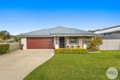  7 Guyang Street Corlette NSW 2315 This immaculate north-facing home is the perfect family haven, offering a spacious single-level layout in the sought-after Vantage Estate. Set on a quiet street and just a short drive to the beautiful Bagnall Beach, the property combines comfort, style, and coastal convenience. Only a short walk to Bagnall Beach and with local shops, schools, parks, and public transport all close by, this home is ideally positioned for easy everyday living. Designed for functionality, the home features four generous bedrooms all with built-in wardrobes and ceiling fans, including a master suite complete with a walk-in robe and ensuite. The open-plan living and dining area is light-filled and welcoming, while a separate second living space offers the perfect retreat for families needing extra room. The gourmet kitchen is equipped with gas cooking, a dishwasher, and ample storage-ideal for those who love to cook and entertain. Finished with stylish timber floorboards, ducted air conditioning, and plantation shutters throughout, this home also includes a spacious double garage with internal access and a fully fenced, level backyard. The covered alfresco area provides the perfect space for outdoor dining and entertaining. Features include: - Large open-plan living area - Separate second living area - Gourmet kitchen with dishwasher, gas cooking, and ample storage - Four bedrooms and two bathrooms - Modern finishes throughout with timber floorboards - Double garage - Fully fenced level yard with side access, perfect for parking a caravan - Ducted air conditioning and plantation shutters - Covered entertaining area - Ceiling fans to bedrooms - Only a short walk to Bagnall Beach 
