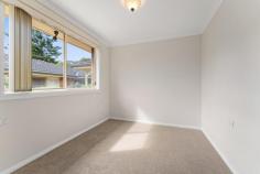  5/67 Parkes Street Helensburgh NSW 2508 Hidden away from the street in a peaceful "over 55's" complex, this beautiful villa presents an exceptional opportunity for those looking to downsize. It's handy for a host of popular amenities including shops, eateries and recreation facilities. Open lounge and dining area beyond covered front entrance Ready to move into and enjoy Brand new carpet throughout Rear garden courtyard with automated awning for relaxing and alfresco entertaining all year round Kitchen fitted with electric appliances and tiled splash-back Two peaceful bedrooms Served by centrally located bathroom convenient to both bedrooms Air conditioning system, carpeted floors, stand-alone laundry Beautifully maintained complex consisting of 6 villas Designated lock-up garage accessed by rear laneway Handy to Helensburgh shops and cafes with bus stop close by to train station Location: • This is one of the only remaining areas where you can find a peaceful regional lifestyle less than an hour from Sydney. It offers all of those charming lifestyle benefits that one would associate with small town living: bushwalking, swimming holes, bike tracks, sporting clubs, cafes and of course plenty of friendly people. • Picturesque Bald Hill and Stanwell Park Beach is less than 5 minutes drive. • A short drive to iconic spots like Sea Cliff Beach and some of the coast's finest beaches. 