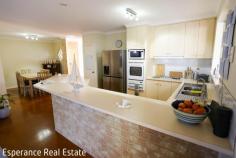  50 Easton Road Castletown WA 6450 This spacious 4 bedroom, 2 bathroom home offers comfort and functionality for the whole family. Enjoy multiple living zones including a sunken formal lounge, open plan kitchen, dining and family areas and a large fully enclosed entertaining space that flows seamlessly to the Gable roof, outdoor patio and secondary alfresco area. Features include a cosy tile fire, ceiling fans to master bedroom and family zone, walk-in and built-in robes to 3 of the 4 bedrooms. Rear yard access to the workshop and garage – perfect for the home handyman or extra storage. School and shopping not too far away. 