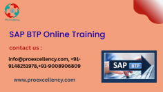  Best SAP BTP Course Online Using Proexcellency Solutions Take your SAP competencies to the following stage with the Best SAP BTP (Business Technology Platform) Course Online , presented by means of Proexcellency Solutions , one in every of Bangalore’s most relied on names in SAP schooling. This expertly curated route is designed to assist experts and beginners master the SAP BTP platform and unencumber new career possibilities inside the unexpectedly evolving global of cloud-based totally employer answers. info@proexcellency.com 