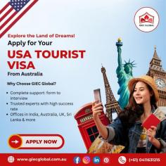  GIEC GLOBAL is one of the best USA visit visa consultants in Melbourne , Perth, Tasmania, Brisbane, Adelaide, Canberra and Sydney. We are highly ranked among top US tourist visa consultants, helping clients across Australia. If you are searching for “US tourist visa consultants near me”, GIEC Global will appear as a trusted choice on Google.  Our experienced team will guide you step by step in the entire US tourist visa application process. Unlike many firms, we don not delay the application process, our honest approach makes us a top US visitor visa and travel agency. 