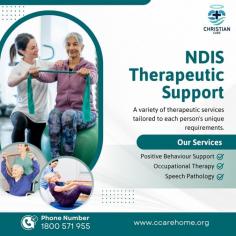  Our tailored therapies help build confidence, independence, and wellbeing every step of the way. https://ccarehome.org/ndis-therapeutic-support/   #NDISTherapeuticSupport #NDISAustralia #TherapyServices #DisabilitySupport #MentalHealthMatters #NDISWellbeing #IndividualCare 