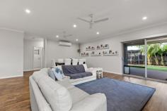  13 Garfu Link Bilingurr WA 6725 $899,000 Perfectly positioned in a sought-after Broome North address, this immaculately presented 2022-built home offers the ultimate in modern family living. Combining coastal elegance with everyday functionality, this stunning four-bedroom residence delivers style, space, and a seamless connection between indoor and outdoor living. From the moment you arrive, you'll be captivated by the home's standout street appeal. A charming weatherboard feature wall, elegant wall-mounted lighting, and meticulously manicured gardens set the tone for what lies beyond. A striking polished timber and opaque glass entry door opens to a wide, welcoming hallway that flows into a light-filled open-plan living and dining space. Oversized windows frame tranquil views of the rear gardens, enhancing the airy, relaxed ambiance. The home's interior is defined by a refined coastal-inspired colour palette, featuring crisp white walls and high-quality vinyl plank flooring that runs throughout the main living areas. At the heart of the home is the designer kitchen - a dream space for entertainers and busy families alike. With stylish pendant lighting, a statement tile splashback, and a generous island bench with a breakfast bar, the kitchen is both beautiful and practical. Tucked away behind it, a fully equipped butler's pantry adds extra storage and prep space, ensuring a clutter-free lifestyle. The spacious master suite is a peaceful retreat, boasting a large walk-in wardrobe and a luxurious ensuite bathroom complete with a sleek double vanity and high-end fittings. Three additional bedrooms offer comfort and convenience, each featuring mirrored built-in robes and split-system air conditioning. The tiled family bathroom is thoughtfully designed, showcasing quality fixtures and finishes that echo the home's modern aesthetic. Step outside to a truly exceptional outdoor entertaining area, where an undercover alfresco space merges effortlessly with an extended patio - the perfect setting for gatherings year-round. A fully shaded swimming pool including pool heater, with paved surrounds invites endless enjoyment, while the lush rear lawn and established tropical garden beds offer a private oasis for children and pets to explore. Practical features abound, including secure gated side access - ideal for storing a boat, caravan, or trailer - a lockable storeroom, and a large garden shed for all your outdoor essentials. Conveniently located just moments from Broome North Primary School, local parks, and with quick access to the Cable Beach tourist precinct via the soon-to-be completed Tanami Drive extension, this exceptional home combines lifestyle and location like few others. Don't miss your opportunity to secure this beautifully crafted family haven in one of Broome's most desirable neighbourhoods. 