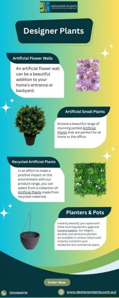  Upgrade any room or garden with Designer Plants’ premium plant wall collection! Stylish, durable, and maintenance-free, these artificial vertical gardens bring natural beauty to any space. They're a simple and stylish way to bring a fresh, vibrant look to your home or garden, creating an eye-catching feature that’s full of impact.    