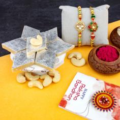  Send Rakhi Online Celebrate the timeless bond between siblings with the ease of modern technology—Send Rakhi Online to your beloved brother or sister anywhere in India. Choose from a wide range of designer rakhis, traditional threads, and personalized options that carry your love across any distance. Whether separated by cities or continents, don’t let geography come in the way of celebrating Raksha Bandhan. With fast, reliable delivery services, you can ensure your rakhi reaches on time and in perfect condition. Add gifts, sweets, or a heartfelt message to make the moment even more special. Make Raksha Bandhan Memorable with Rakhi Gifts Online Delivery in India. This Raksha Bandhan, go beyond the usual and surprise your sibling with thoughtful Rakhi Gifts Online Delivery in India. From customized keepsakes to luxurious gift hampers, there’s something perfect for every type of sibling bond. Enjoy safe and timely doorstep delivery across all cities—be it Delhi, Mumbai, Bangalore, or even the smallest towns. Whether you’re near or far, express your love effortlessly and let them know they’re cherished. Choose Rakhi Gifts Online Delivery in India and make this festival truly unforgettable. 