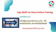  SAP ABAP on HANA Training for Beginners Using Proexcellency Solutions – Top of Bangalore Are you a beginner keen to start your journey in SAP development? Proexcellency Solutions, one of the top schooling institutes in Bangalore , gives a specially designed SAP ABAP on HANA Training for Beginners . This course affords a strong foundation in ABAP programming whilst introducing you to the advanced capabilities of the HANA in-reminiscence computing platform. Tailored for newcomers, this education equips you with the abilities had to excel in the rapid-evolving SAP panorama. info@proexcellency.com 