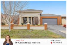  68 Warren Street Kyneton VIC 3444 • Four bedrooms plus office & three flexible living zones • Master retreat with ensuite & WIR; private kids' bedroom wing • Stylish kitchen with island, WIP & stainless appliances • Outdoor entertaining deck, tiered backyard & double garage 