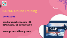  SAP ERP device, important for handling all factors of sales, transport, billing, and patron relationships. Proexcellency ’s training application covers all fundamental functionalities inclusive of sales order processing, pricing, billing, credit management, transport, and integration with modules like SAP MM and SAP FI. The path is dependent by certified SAP professionals and taught by using actual-time specialists who convey in-depth knowledge and palms-on revel in to every session. more info you should Approach in this email Id & get Discount 
rakshith@proexcellency.com 