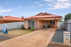 20B Wychitella Place SOUTH KALGOORLIE WA 6430 This neat and tidy brick and iron home has been very well maintained and ready for new owners to simply move in – or rent out as a great investment opportunity. Consisting of 3 good sized bedrooms with his/her walk-through robes, and ensuite to the main bedroom, with built in robes to remaining rooms. The main bathroom has been renovated with feature tiles, including a separate shower, bath and vanity. The open plan living and dining area is super spacious, with feature high ceilings. The kitchen has had some extra modern touches with new updated appliances, lots of storage and a breakfast bar for the busy mornings. Step outside and you have a blank canvas ready to put your green thumb to use. Or keep it low maintenance and enjoy BBQ’s under the patio! Side access is perfect to store caravans or additional vehicles/trailers, and a garden shed provides great storage. Be quick to view  • Brick and Iron Home • 3 Bedrooms • 2 Bathrooms • Open Plan Dining and Living Area • Spacious Modern Kitchen • Laundry • Carport • Vehicle Side Access to Yard • Garden Shed • Patio • Evap. A/C • Reverse Cycle in Main Bedroom • Natural Gas • Gas HWS • 508m2 Block Size • Council Rates $2516.02 24/25 year 